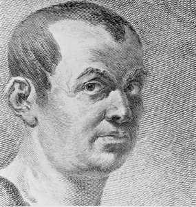 Ritratto di Giovanni Battista Piranesi 1720-78, 1750 (dettaglio) da Francesco Polanzani