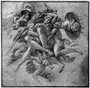Progetto per la Galleria di Ulisse, Fontainebleau da Francesco Primaticcio