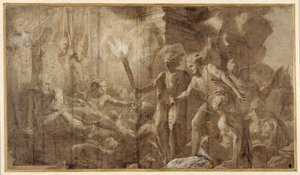 Ercole sdraiato accanto a Onfale da Francesco Primaticcio