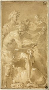Sacrificio di un toro da Francesco Primaticcio