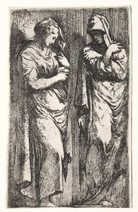 Due donne romane da Francesco Primaticcio