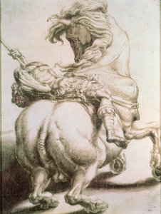 Cavaliere trafitto da una lancia, XVI secolo