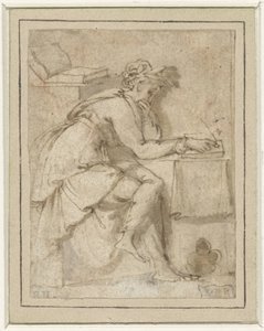 Musa seduta (?) da Francesco Salviati