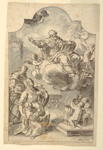 Immagine votiva di un ragazzo presentata dai suoi genitori a San Nicola di Bari da Francesco Saverio Mergolo