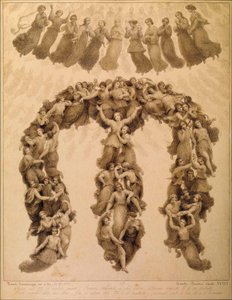 Illustrazione alla Divina Commedia di Dante Alighieri Paradiso canto XVIII da Francesco Scaramuzza