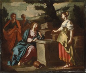 Cristo e la donna di Samaria al pozzo
