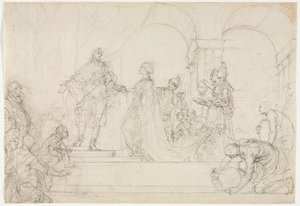 Incontro di Salomone e la Regina di Saba da Francesco Solimena