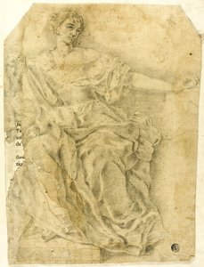 Figura femminile allegorica seduta da Francesco Solimena