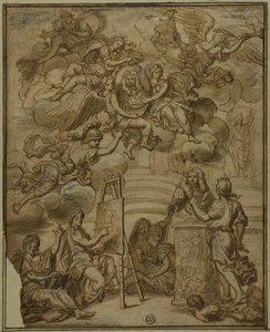 Pagina del Titolo con Ritratto del Viceré di Napoli da Francesco Solimena