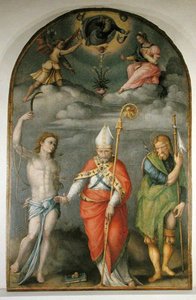 Annunciazione con Santi da Francesco Ubertini Verdi Bachiacca