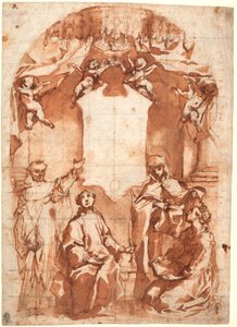 Quattro santi davanti a un