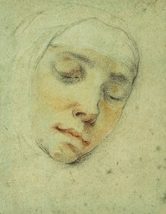 Ritratto di Pasitea Crogi, con gli occhi chiusi in estasi da Francesco Vanni