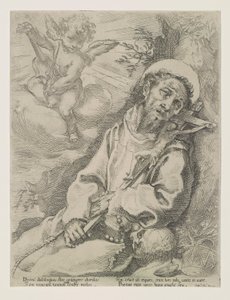 San Francesco Consolato da un Angelo Musicale da Francesco Vanni