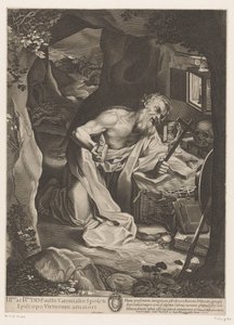 San Girolamo nel deserto da Francesco Villamena