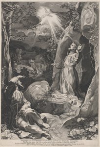San Francesco riceve le stimmate da Francesco Villamena, after Federico Barocci
