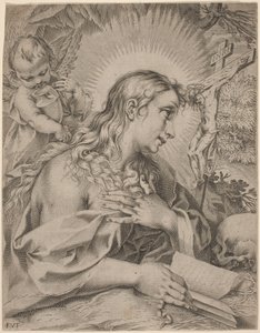 La Maddalena Penitente da Francesco Villamena after Francesco Vanni