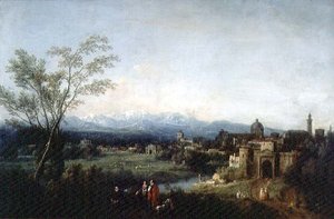 Paesaggio fantastico, Vicenza da Francesco Zuccarelli