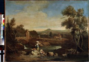 Paesaggio con un fiume da Francesco Zuccarelli