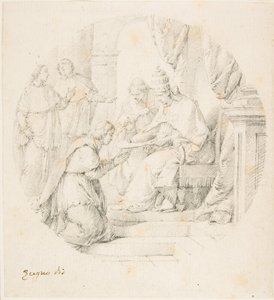 Angelo Maria Querini creato cardinale da Benedetto XIII, 1709-87 da Francesco Zugno