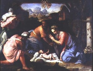 Adorazione dei Pastori, c.1525 da Francesco de Rossi Salviati Cecchino