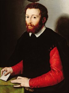 Ritratto di un uomo che tiene una lettera, c.1530-40
