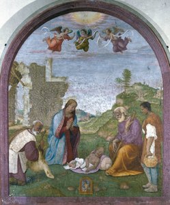 Adorazione dei pastori (affresco) da Francesco di Cristofano Franciabigio