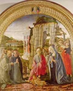 Adorazione del Bambino da parte di Sant