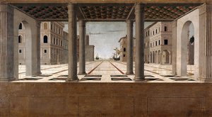 Veduta architettonica, c. 1490