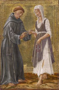 Il Sacro Scambio tra San Francesco e la Signora Povertà da Francesco di Giorgio Martini