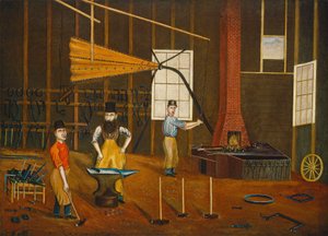 Officina del Fabbro, c. 1880 da Francis A. Beckett