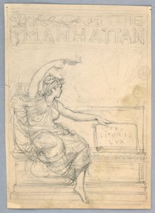 Progetto per la Copertina del Manhattan Illustrated Monthly Magazine da Francis Augustus Lathrop