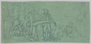 Schizzo per un murale da Francis Augustus Lathrop