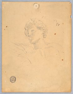 Schizzo per la testa di un angelo