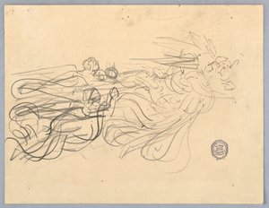 Schizzo di angeli da Francis Augustus Lathrop