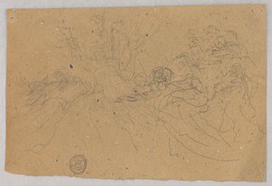 Schizzo di gruppo figurale per l
