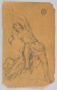 Schizzo di Figura con Drappeggio da Francis Augustus Lathrop