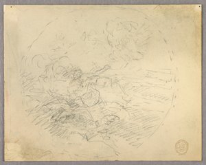 Schizzo di figure in un cerchio