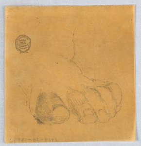 Schizzo di dita dei piedi da Francis Augustus Lathrop