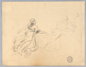 Schizzo di due figure femminili