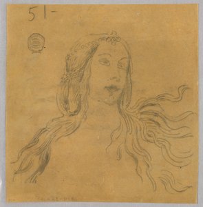 Schizzo della testa di una donna