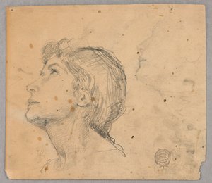 Schizzo della Testa di una Donna