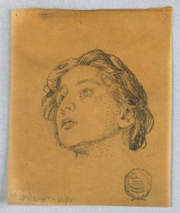Schizzo della Testa di una Donna da Francis Augustus Lathrop