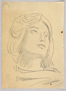 Schizzo della testa di una donna