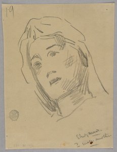 Schizzo della Testa di una Donna