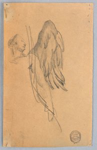 Schizzo di un angelo da Francis Augustus Lathrop