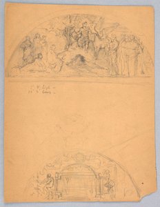 Schizzi di due lunette da Francis Augustus Lathrop