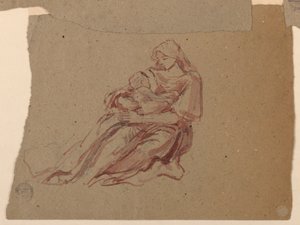 Studio per "Carità", Chiesa di San Bartolomeo, New York, NY da Francis Augustus Lathrop