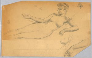Studio di figura nuda da Francis Augustus Lathrop