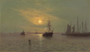 Hoboken a mezzanotte, 1872 da Francis Augustus Silva