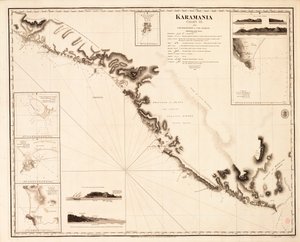 Carta di Karamania III da Capo Karaboornoo a Capo Anamour